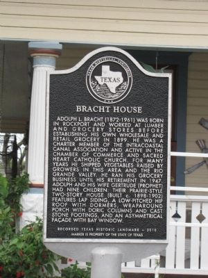 Bracht House Marker