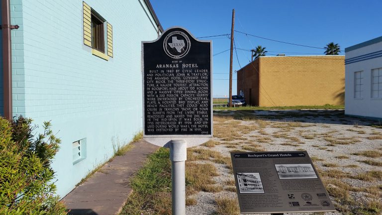 Historical Marker Rockport Aransas Hotel 3