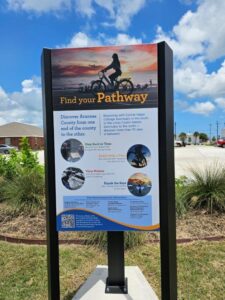 Aransas Pathways' newest information kiosk in downtown Rockport